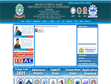 Tablet Screenshot of adhiyamaan.ac.in
